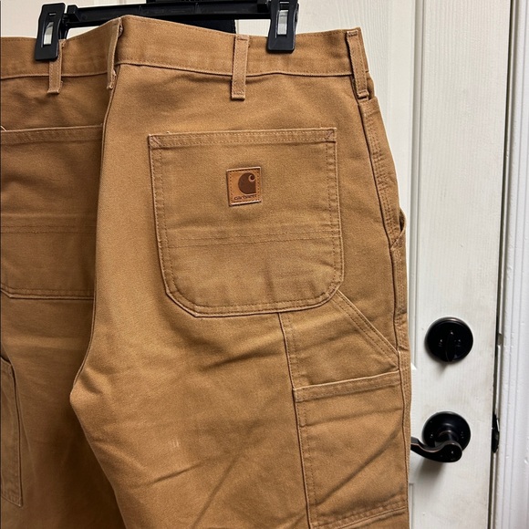Carhartt 100% Cotton Size 33” x 32” Loose Original Fit, Camel color, pants, EUC - Picture 5 of 12